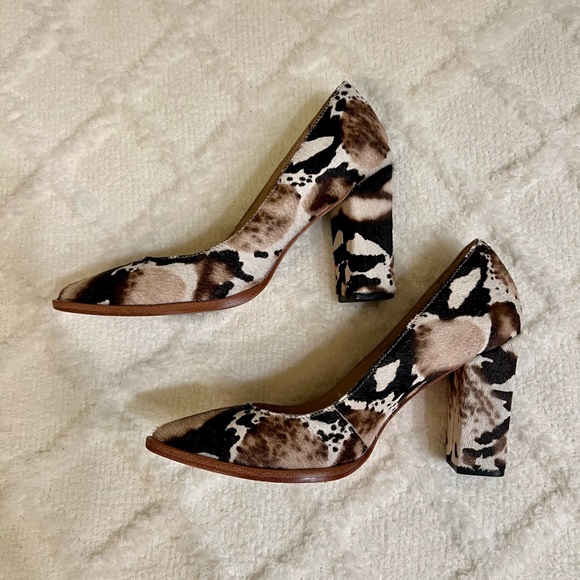 Loeffler Randall Remy Calf Hair Pumps Heels Boot 7.5 - Picture 3 of 10